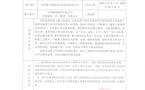 5监理、设计、地勘质量评估报告_2021-2023年优秀施组方案_施工组织设计_施组12-徐州地铁3号线07标施工组织设计_徐州轨道交通3号线施工组织设计竞赛申报-中建市政