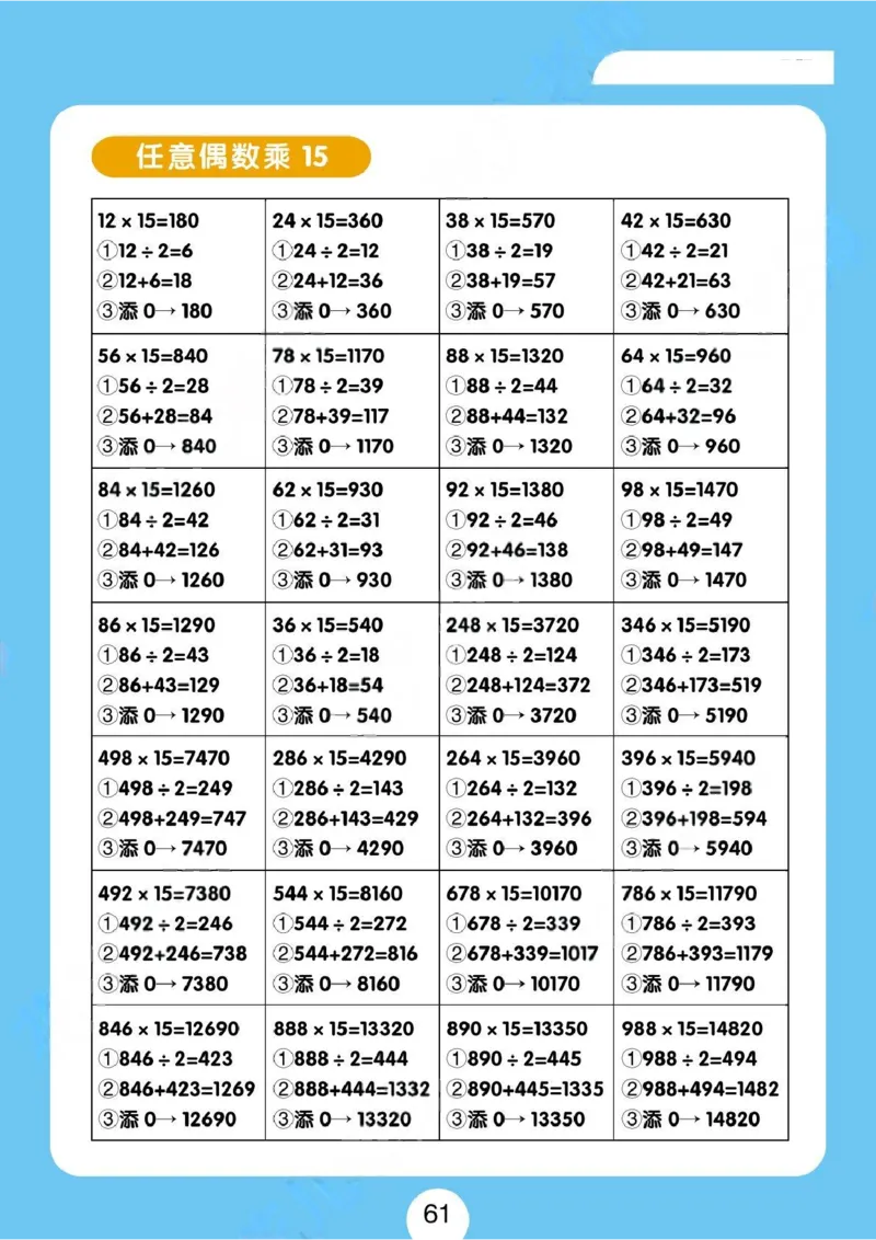 速算练习题（新）_小学全网线上同款资料_36号文件速算_速算