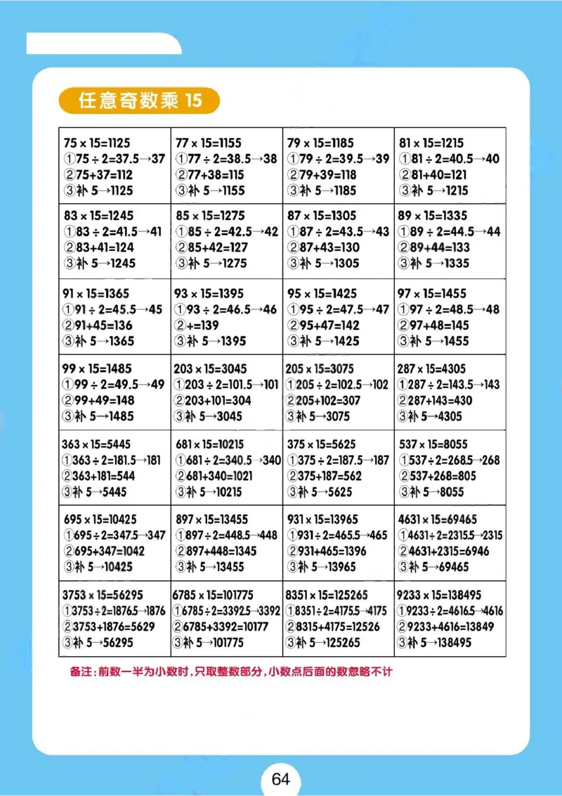 速算练习题（新）_小学全网线上同款资料_36号文件速算_速算