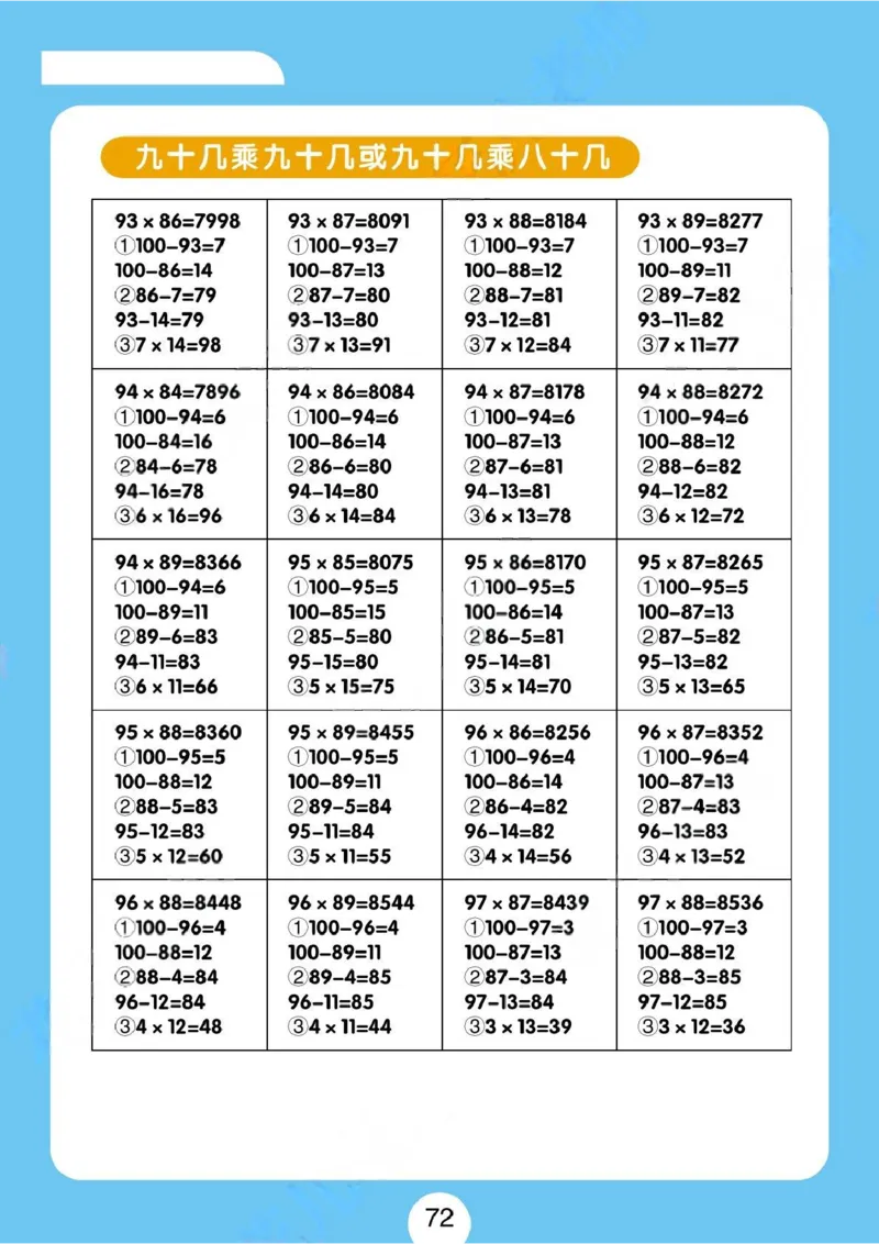 速算练习题（新）_小学全网线上同款资料_36号文件速算_速算