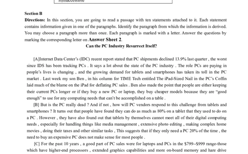 六级通关模拟卷第五套_大学英语四级+六级_六级真题_六级密押试卷_※3.六级预测模拟题_六级通关模拟卷（5）
