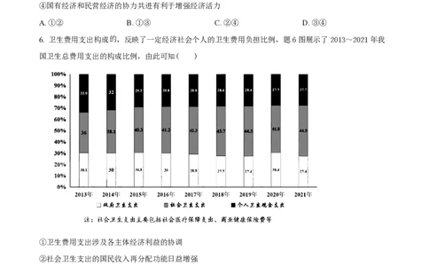 2023年高考政治试卷（重庆）（空白卷）_政治历年高考真题_新&middot;PDF版2008-2025&middot;高考政治真题_政治（按年份分类）2008-2025_2023&middot;政治高考真题
