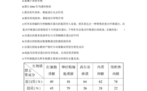 2023年高考生物真题（海南）（空白卷）_生物历年高考真题_新&middot;PDF版2008-2025&middot;高考生物真题_生物（按年份分类）2008-2025_2023&middot;高考生物真题