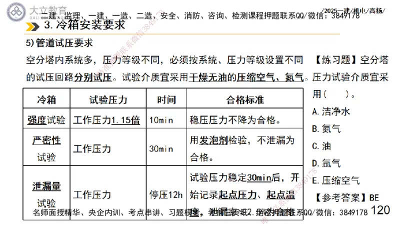 W2025一建机电-高扬-技术板块7-防腐、绝热、冶炼、标准_2026年一级建造师_2026年一建机电_2025年一建机电SVIP_04-冲刺串讲✿考点强化✿小灶集训_31-机电《案例专项班》高扬DL_讲义