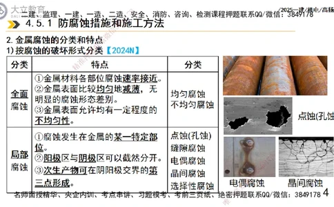 W2025一建机电-高扬-技术板块7-防腐、绝热、冶炼、标准_2026年一级建造师_2026年一建机电_2025年一建机电SVIP_04-冲刺串讲✿考点强化✿小灶集训_31-机电《案例专项班》高扬DL_讲义
