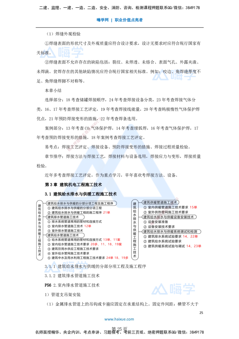 一建机电-私塾密训讲义（第1-4章）_2026年一级建造师_2026年一建机电_2025年一建机电SVIP_04-冲刺串讲✿考点强化✿小灶集训_86-机电《考前私塾密训》朱培浩HX_讲义
