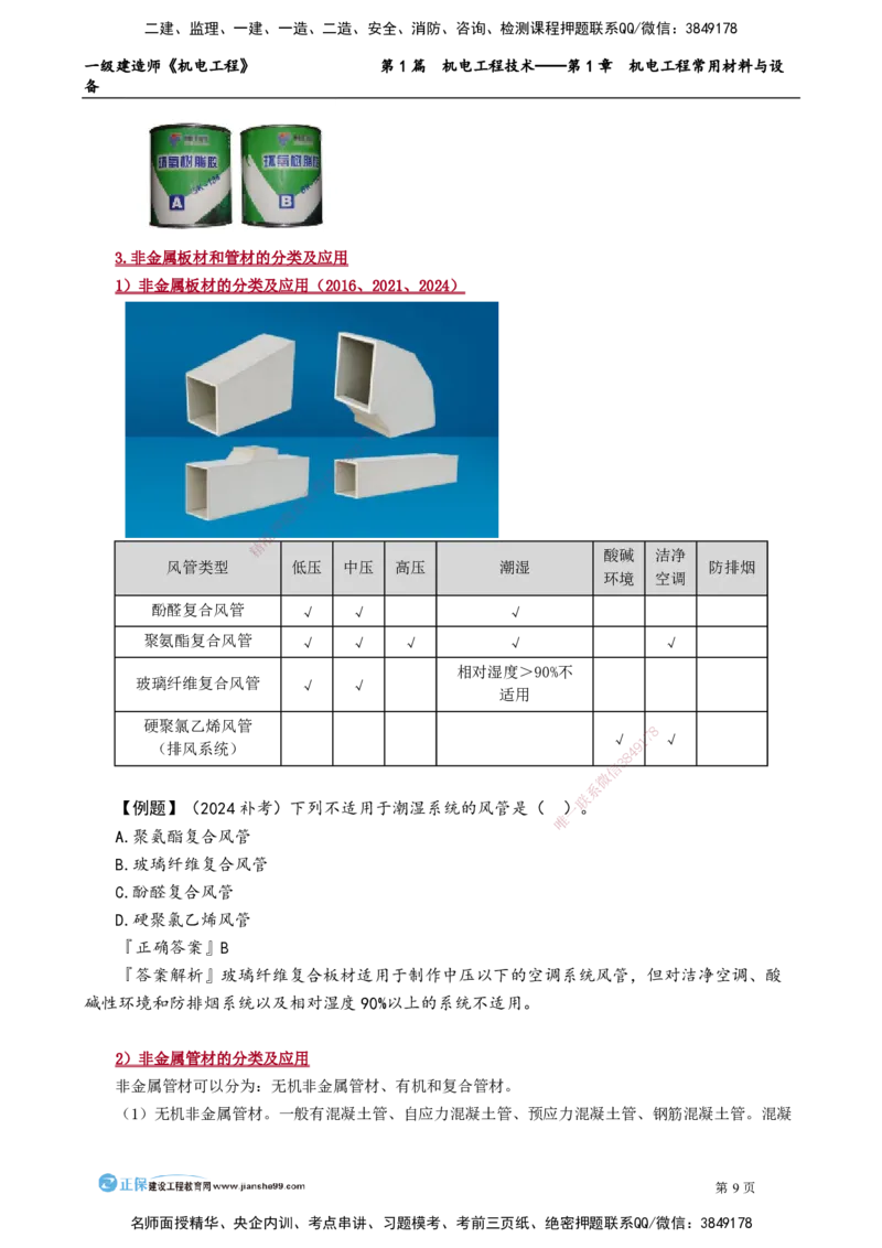 第1章　机电工程常用材料与设备_2026年一级建造师_2026年一建机电_2025年一建机电SVIP_02-基础精讲✿高端面授✿深度强化_04-机电《基础精讲班》康仁杰JG_讲义
