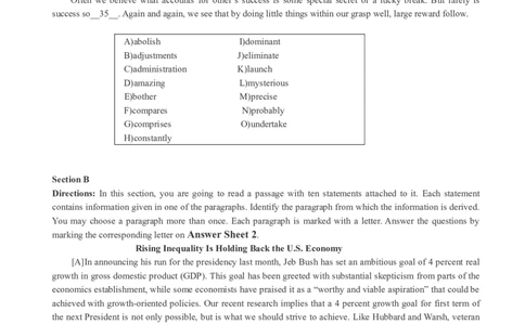 六级通关模拟卷第一套_大学英语四级+六级_六级真题_六级密押试卷_※3.六级预测模拟题_六级通关模拟卷（1）