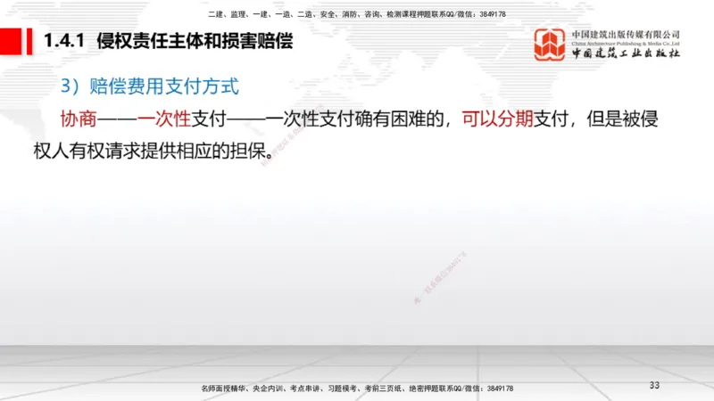 B04节：1.4.1侵权责任主体和损害赔偿～1.5.2企业增值税（3.24）(1)_2026年一建法规_2025年一建法规SVIP_02-基础精讲✿高端面授✿深度强化_06-法规《两轮基础直播》王文静JGS_讲义