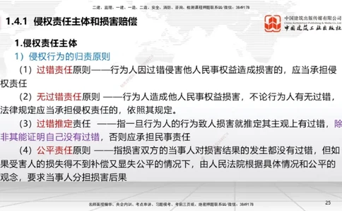 B04节：1.4.1侵权责任主体和损害赔偿～1.5.2企业增值税（3.24）(1)_2026年一建法规_2025年一建法规SVIP_02-基础精讲✿高端面授✿深度强化_06-法规《两轮基础直播》王文静JGS_讲义