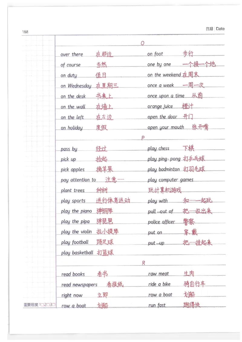 英语小学学霸笔记_上册_小学语数英&mdash;学霸笔记
