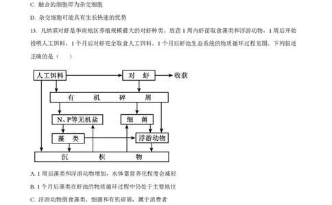 2023年高考生物试卷（广东）（空白卷）_生物历年高考真题_新&middot;PDF版2008-2025&middot;高考生物真题_生物（按年份分类）2008-2025_2023&middot;高考生物真题