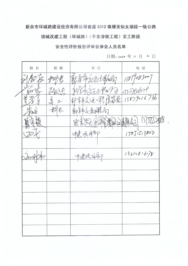5、省道S312安全性评价专家评审及整改回复_2021-2023年优秀施组方案_施工组织设计_施组11-新余环城路项目施工组织设计_交工验收记录_S312