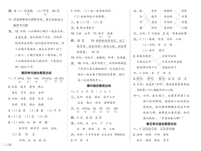 《典中点》23春语文1年级下册（RJ）_一年级上下册资料_小学一年级学习资料-25年更新版_1-02、小学一年级语文下册_3-6-2-2、练习题、作业、专项、试卷_部编（人教）版_电子册类