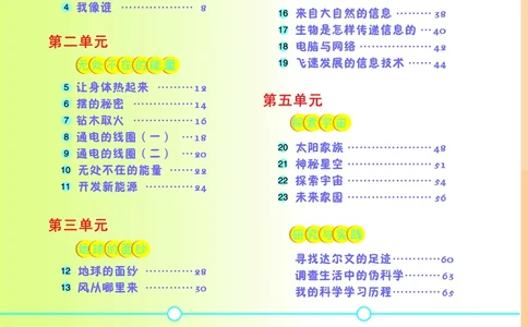 青岛版6年级科学下册高清教材_全部版本&bull;小学科学电子课本_青岛版63制小学科学课本