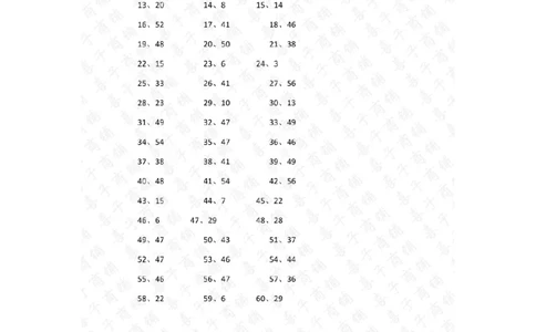 60以内混合加减第61-80篇答案_小学数学口算竖式脱式计算应用题一二三四五六年级上下册电_小学数学口算题库电子版（1-6）_小学数学口算一年级_口算题适合1年级(含答案）