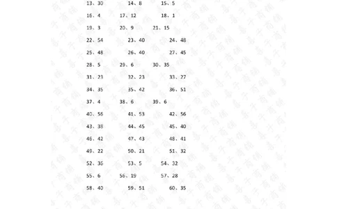 60以内混合加减第61-80篇答案_小学数学口算竖式脱式计算应用题一二三四五六年级上下册电_小学数学口算题库电子版（1-6）_小学数学口算一年级_口算题适合1年级(含答案）