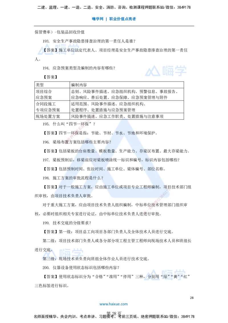 名师案例必背200问&mdash;&mdash;讲义合集_2026年一级建造师_2026年一建公路_2025年一建公路SVIP_04-冲刺串讲✿考点强化✿小灶集训_46-公路《案例200问》李昌春HX_讲义