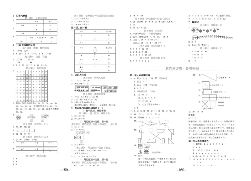 《全品学练考》素养测试卷数学1年级下册（RJ）_一年级上下册资料_小学一年级学习资料-25年更新版_1-04、小学一年级数学下册_1-4-2、练习题、作业、试题、试卷_人教版_电子册