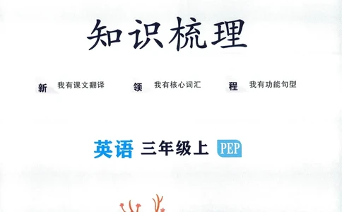 知识梳理英语3_《优翼新领程》25秋英语3年级上册（人教PEP）