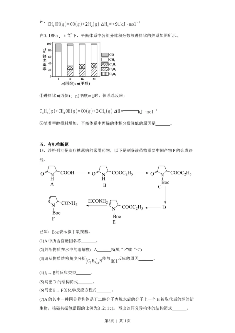 2023年高考化学试卷（福建）（空白卷）_历年高考真题合集_化学历年高考真题_新&middot;Word版2008-2025&middot;高考化学真题_化学（按试卷类型分类）2008-2025_自主命题卷&middot;化学（2008-2025）