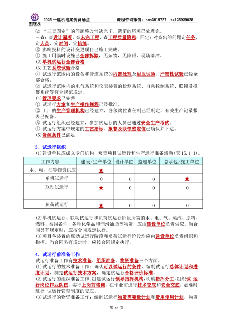 管理部分背诵点（背诵版）第5至16章_2026年一级建造师_2026年一建机电_2025年一建机电SVIP_04-冲刺串讲✿考点强化✿小灶集训_32-机电《冲刺串讲班》刘忠海SMR