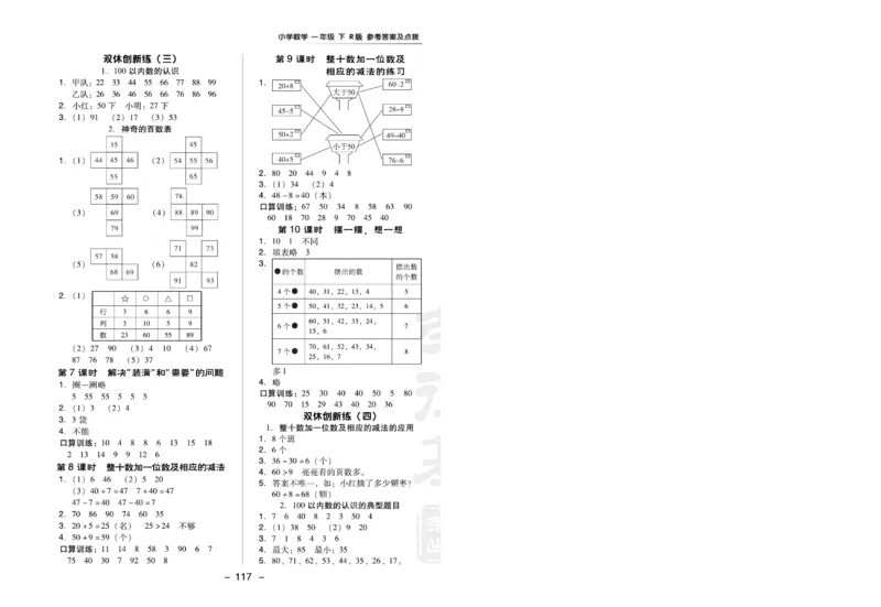 《典中点》数学1年级下册（RJ）(1)_一年级上下册资料_小学一年级学习资料-25年更新版_1-04、小学一年级数学下册_1-4-2、练习题、作业、试题、试卷_人教版_电子册