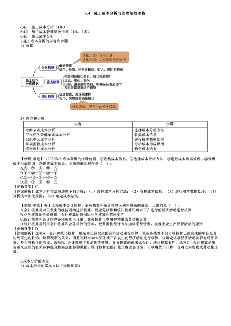 第04讲　施工成本分析_2026年一级建造师_2026年一建管理_2025年一建管理SVIP_02-基础精讲✿高端面授✿深度强化_04-管理《基础精讲班》李娜JG_第六章　建设工程成本管理