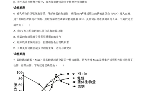 2023年高考生物试卷（河北）（空白卷）_生物历年高考真题_新&middot;PDF版2008-2025&middot;高考生物真题_生物（按年份分类）2008-2025_2023&middot;高考生物真题