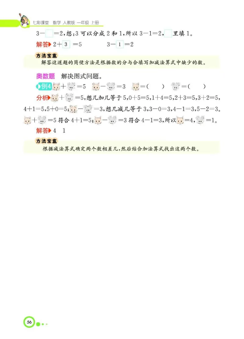 《七彩课堂》核心考点-数学1年级上册（RJ）_一年级上下册资料_小学一年级学习资料-25年更新版_1-03、小学一年级数学上册_人教版_01、知识汇总