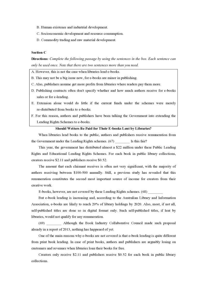 2022年高考英语试卷（上海）（春考）（空白卷）_英语历年高考真题_新&middot;PDF版2008-2025&middot;高考英语真题_英语（按省份分类）2008-2025_2008-2023&middot;（上海）英语高考真题