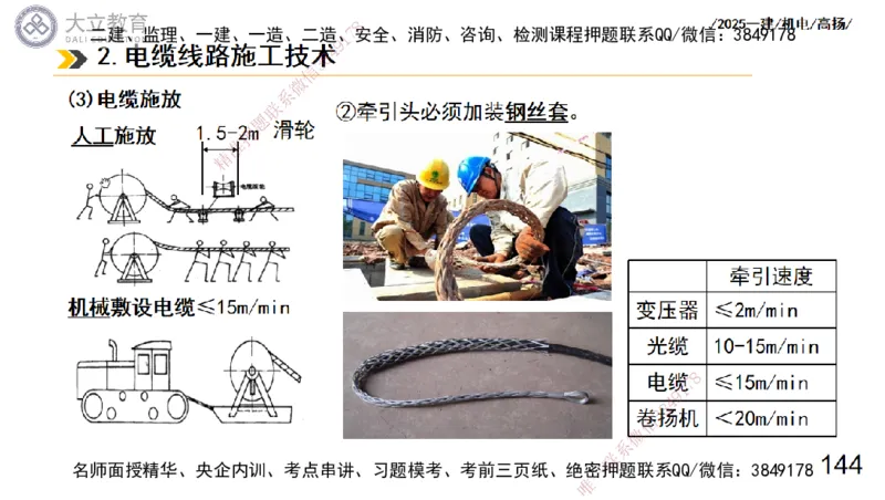 W2025一建机电-高扬-技术板块3-电气_2026年一级建造师_2026年一建机电_2025年一建机电SVIP_04-冲刺串讲✿考点强化✿小灶集训_31-机电《案例专项班》高扬DL_讲义