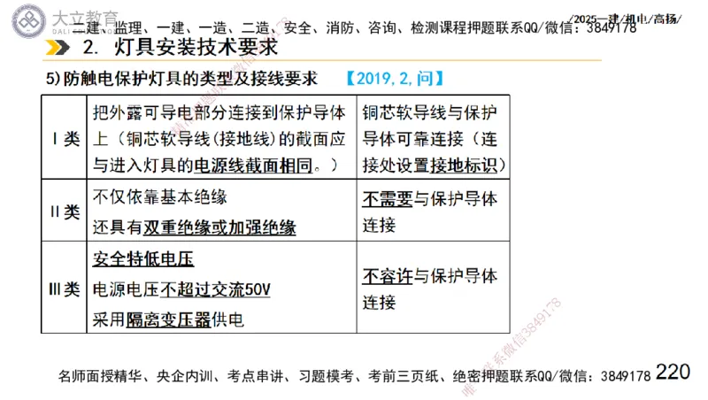 W2025一建机电-高扬-技术板块3-电气_2026年一级建造师_2026年一建机电_2025年一建机电SVIP_04-冲刺串讲✿考点强化✿小灶集训_31-机电《案例专项班》高扬DL_讲义