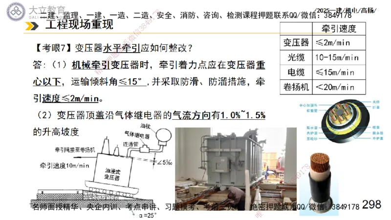 W2025一建机电-高扬-技术板块3-电气_2026年一级建造师_2026年一建机电_2025年一建机电SVIP_04-冲刺串讲✿考点强化✿小灶集训_31-机电《案例专项班》高扬DL_讲义