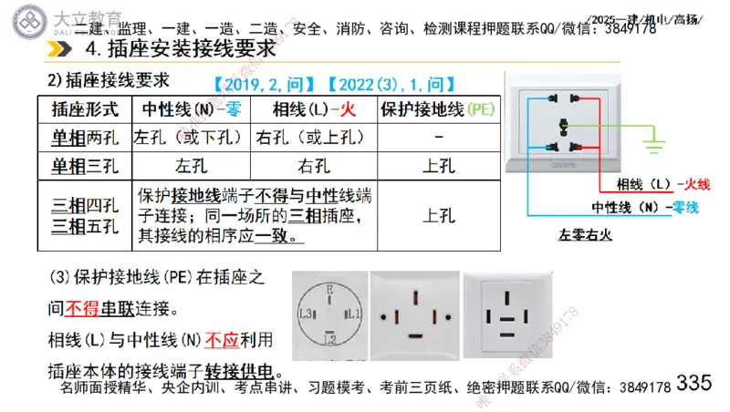 W2025一建机电-高扬-技术板块3-电气_2026年一级建造师_2026年一建机电_2025年一建机电SVIP_04-冲刺串讲✿考点强化✿小灶集训_31-机电《案例专项班》高扬DL_讲义