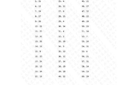 80以内减法第11~30篇答案_小学数学口算竖式脱式计算应用题一二三四五六年级上下册电_小学数学口算题库电子版（1-6）_小学数学口算一年级_口算题适合1年级(含答案）