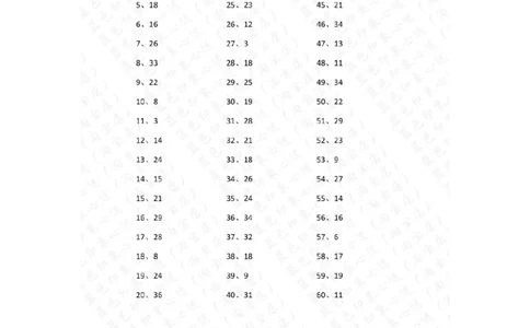 80以内减法第11~30篇答案_小学数学口算竖式脱式计算应用题一二三四五六年级上下册电_小学数学口算题库电子版（1-6）_小学数学口算一年级_口算题适合1年级(含答案）