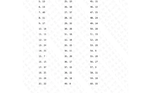 80以内减法第11~30篇答案_小学数学口算竖式脱式计算应用题一二三四五六年级上下册电_小学数学口算题库电子版（1-6）_小学数学口算一年级_口算题适合1年级(含答案）