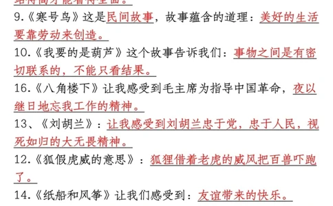 8.27一升二语文暑假预习知识汇总_二年级上下册资料_二年级上册小红书同款资料_二年级