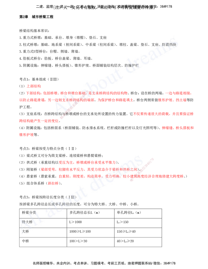 2025-04-第2章-城市桥梁工程（一）_2026年一级建造师_2026年一建市政_2025年一建市政SVIP_04-冲刺串讲✿考点强化✿小灶集训_09-市政《冲刺串讲班》潘旭KL_讲义