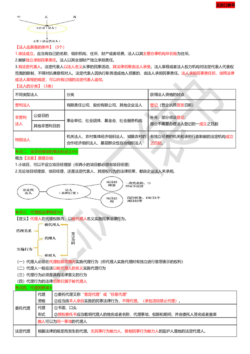 打印版（9月9日）一建-法规-王欣-临考点睛_2026年一建法规_2025年一建法规SVIP_04-冲刺串讲✿考点强化✿小灶集训_54-法规《临考点睛班》王欣KL_讲义
