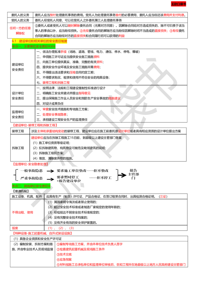 打印版（9月9日）一建-法规-王欣-临考点睛_2026年一建法规_2025年一建法规SVIP_04-冲刺串讲✿考点强化✿小灶集训_54-法规《临考点睛班》王欣KL_讲义