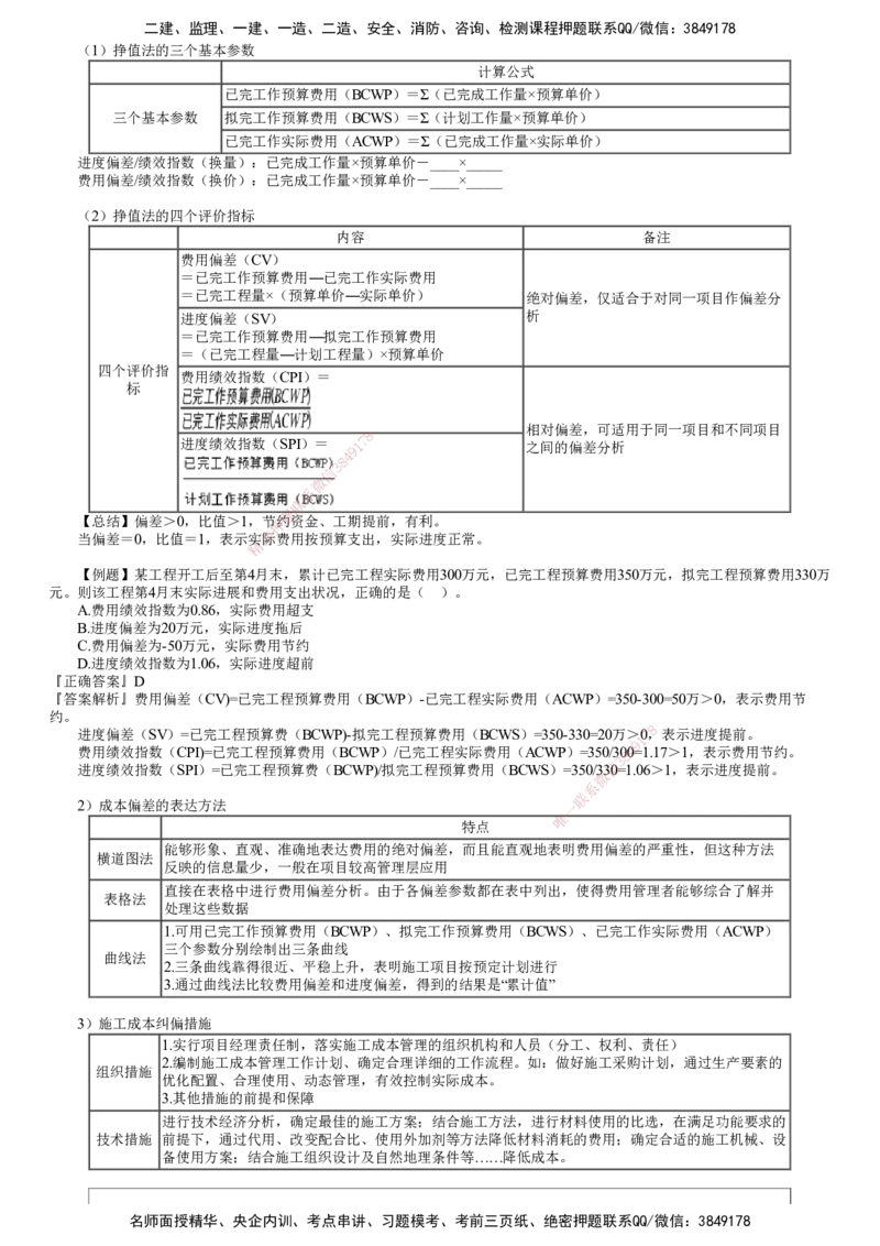 第01讲　建设工程成本管理_2026年一级建造师_2026年一建管理_2025年一建管理SVIP_04-冲刺串讲✿考点强化✿小灶集训_25-管理《冲刺串讲班》李娜JG_第六章　建设工程成本管理