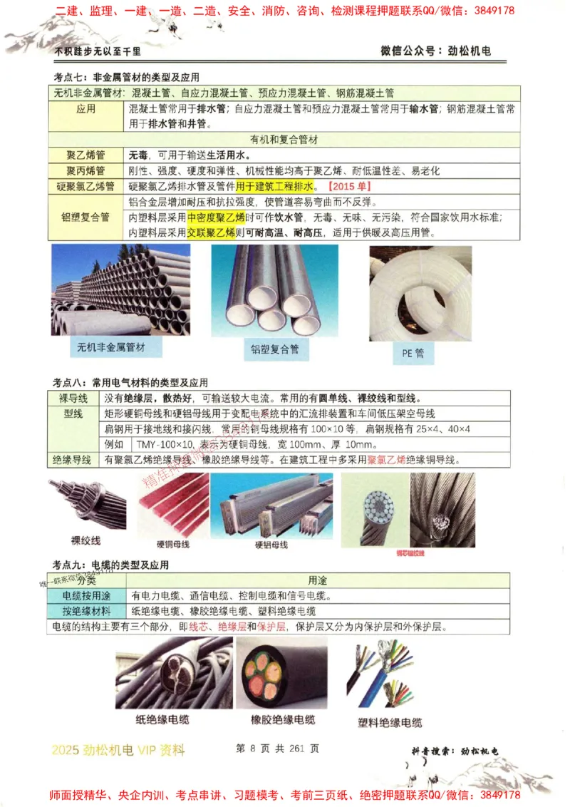 机电实务图文一本通264_1_2026年一级建造师_2026年一建机电_2025年一建机电SVIP_01-精华文档✿电子教材✿历年真题_43-机电《劲松五件套》神秘人推荐