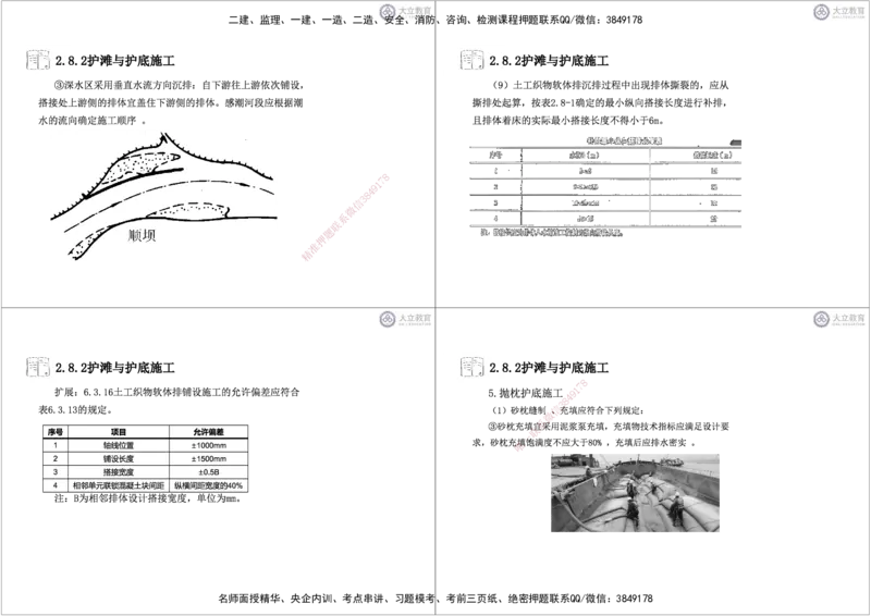第2章6-10节-航道工程黑白每页4个_2026年一级建造师_2026年一建港航_2025年一建港航SVIP_04-冲刺串讲✿考点强化✿小灶集训_17-港航《冲刺串讲班》皮丹丹DL_讲义
