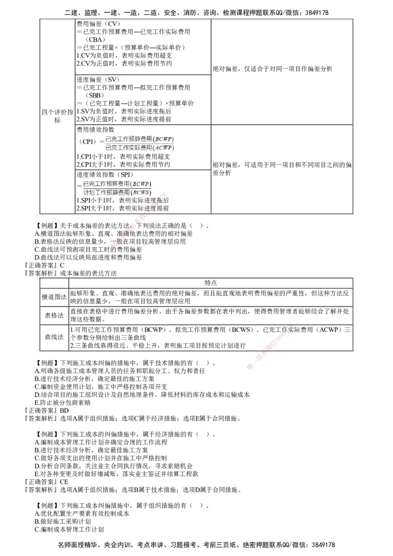 第01讲　建设工程成本管理（一）_2026年一级建造师_2026年一建管理_2025年一建管理SVIP_03-习题精析✿实战特训✿模考通关_17-管理《习题解析班》李娜JG推荐
