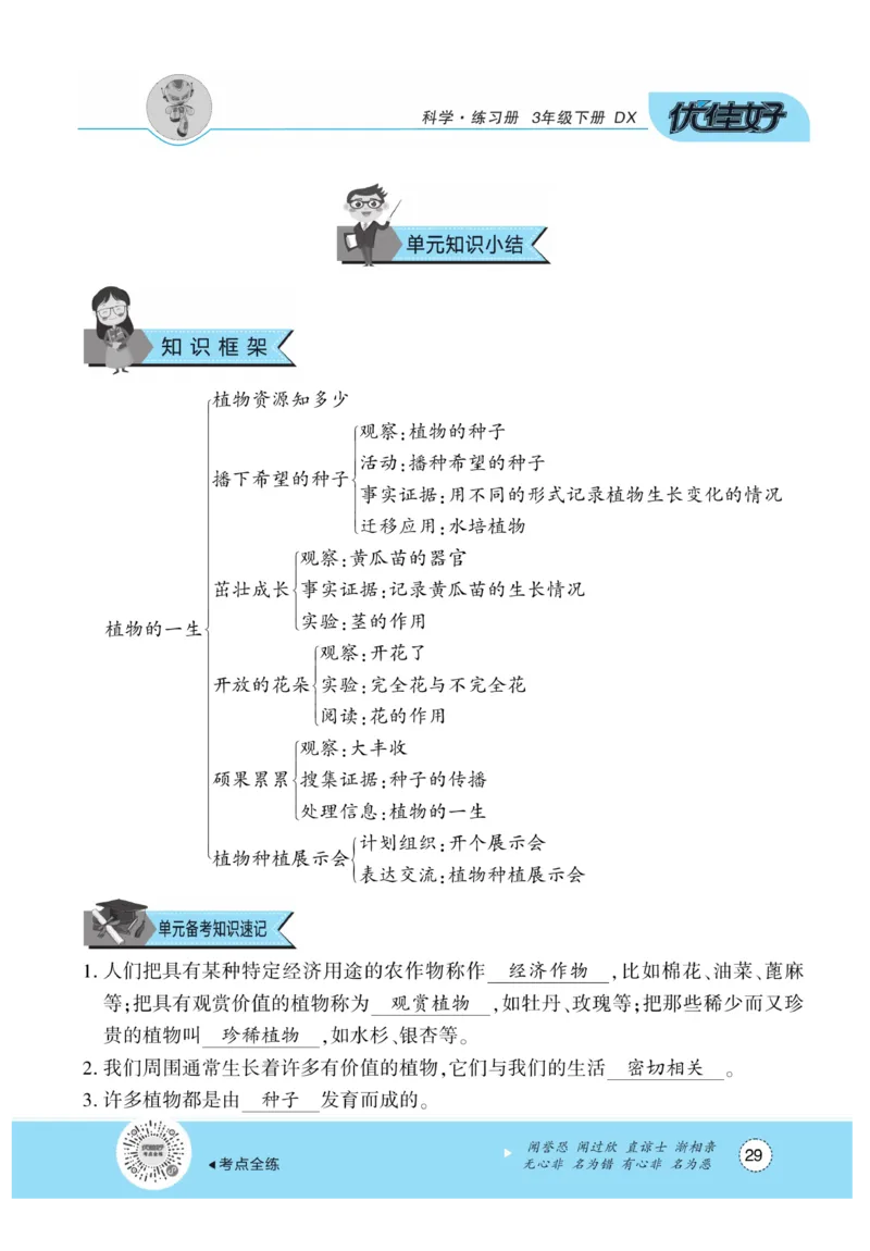 《优佳好练习册》科学3年级下册（大象版）_三年级上下册资料_小学三年级学习资料-25年更新版_3-10、小学三年级科学下册_大象版_电子册类