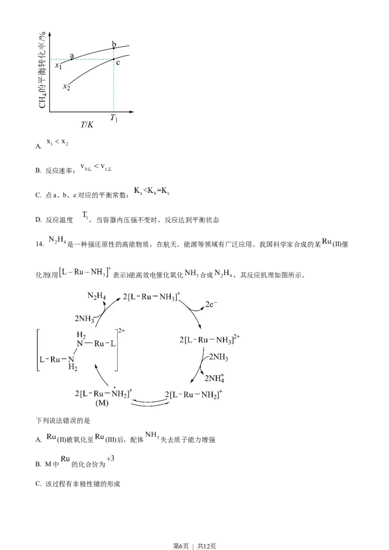 2023年高考化学试卷（湖南）（空白卷）_历年高考真题合集_化学历年高考真题_新&middot;Word版2008-2025&middot;高考化学真题_化学（按年份分类）2008-2025_2023&middot;高考化学真题