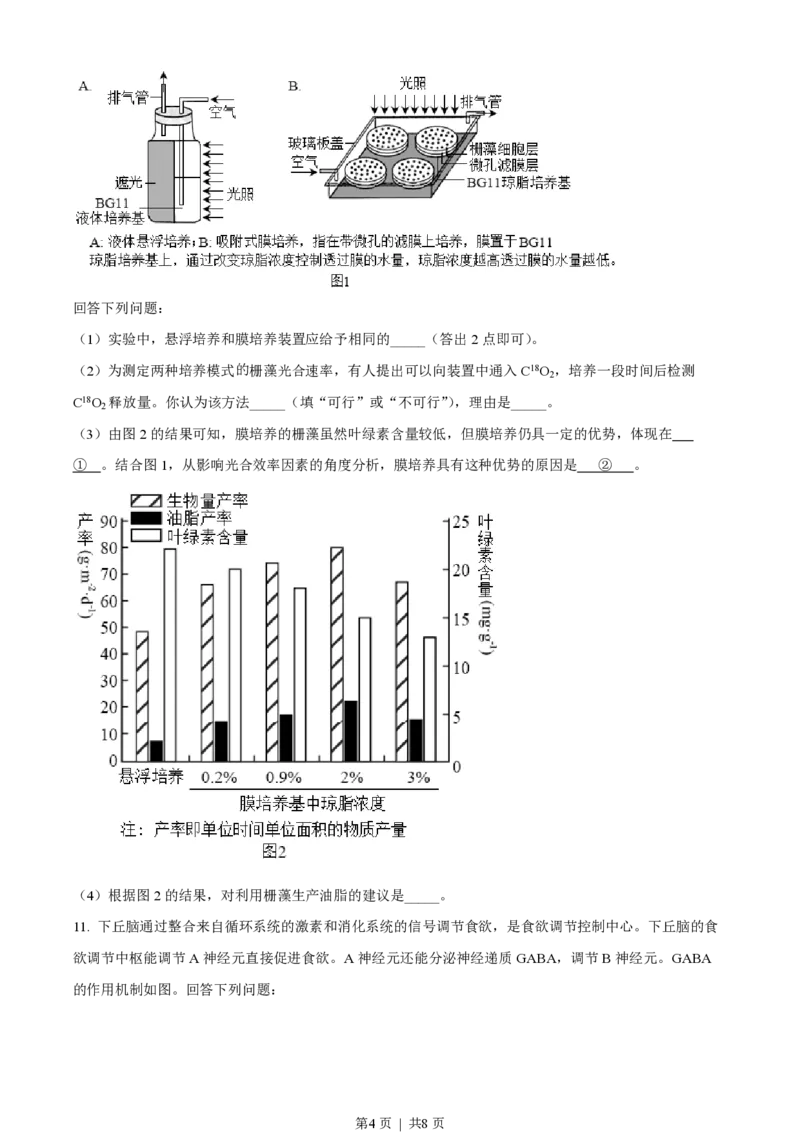 2022年高考生物试卷（福建）（空白卷）_生物历年高考真题_新&middot;PDF版2008-2025&middot;高考生物真题_生物（按省份分类）2008-2025_2012-2024&middot;（福建）生物高考真题