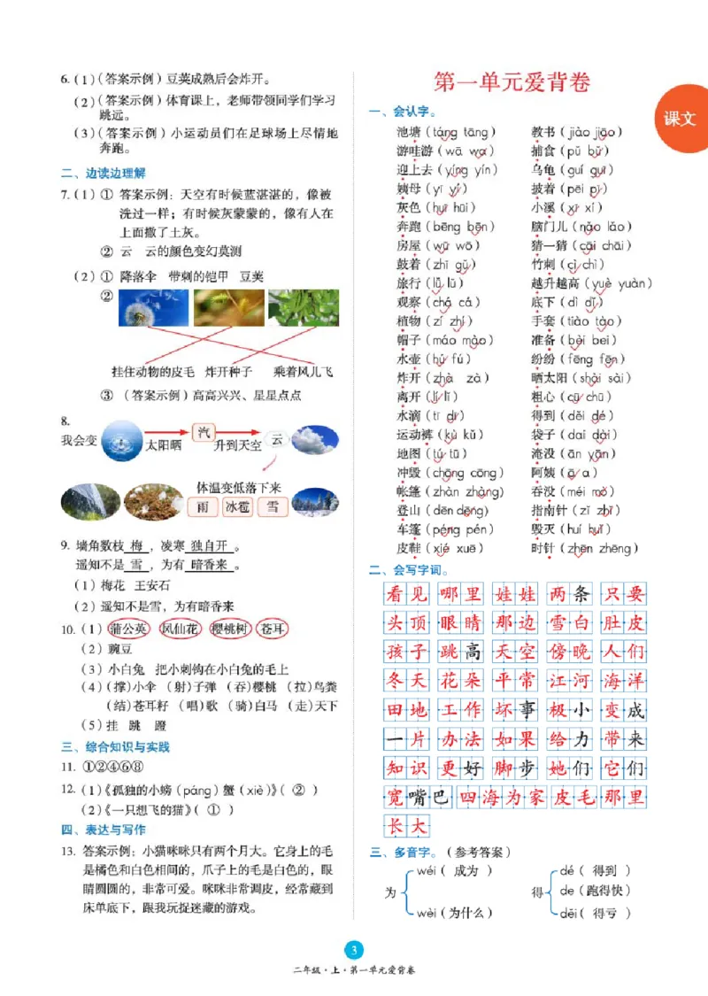 B2-2年级-六三版_二年级上下册资料_小学二年级学习资料-25年更新版_2-01、小学二年级语文上册_2-1-2、练习题、作业、试题、试卷_电子册类_《绘本课堂》语文2年级上册（RJ）